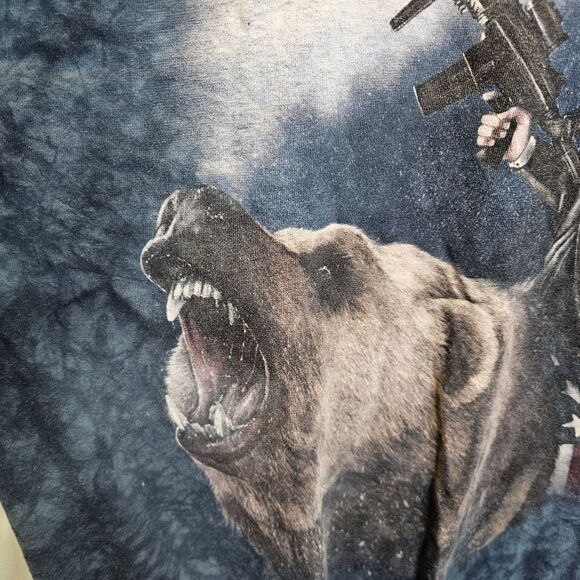 The Mountain Blue Abraham Lincoln The Emancipator Grizzly T-Shirt Size 3X - Picture 5 of 6